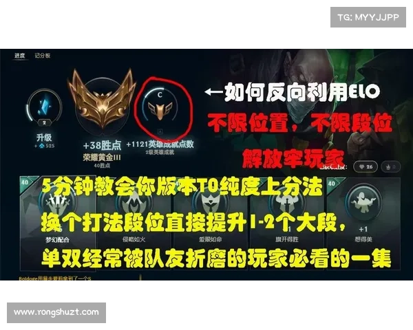 迅速提升你的英雄联盟段位打造最强上分技巧与实战策略指南